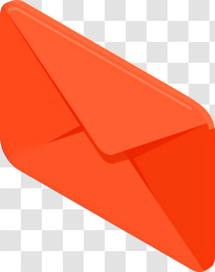 It - Bright Red Envelope Illustration Transparent PNG