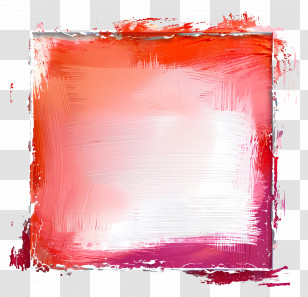 Frame - Abstract Red And Pink Brush Stroke Frame Transparent PNG