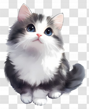 Lovely Cat - Adorable Fluffy Kitten Transparent PNG