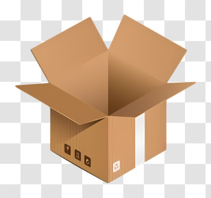 Box - Open Cardboard Box Illustration Transparent PNG