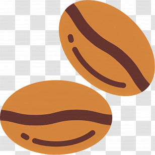 Coffee Seed - Pair Of Brown Coffee Beans Transparent PNG