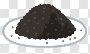 Clipart - Activated Charcoal Powder Transparent PNG