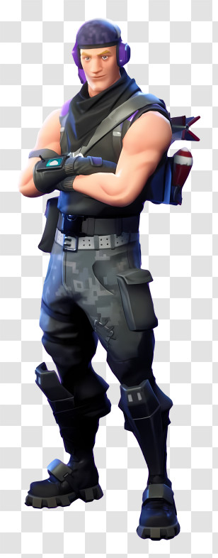 Fortnite - Cartoon Tactical Soldier Character Transparent PNG