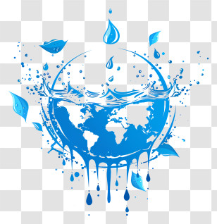 World Water Day - Water And Earth Illustration Transparent PNG