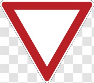 Priority Signs Traffic Sign Yield To The Right Hak Utama Pada Persimpangan - Symbol Transparent PNG