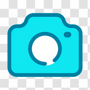 Camera Logo - Blue Camera Icon For Graphic Use Transparent PNG