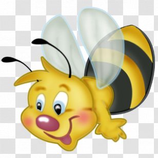 Honey Bee Insect Bumblebee Clip Art - Love - Smiling Transparent PNG