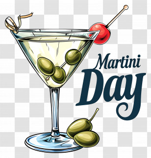 Martini Day - Martini Day Cheers Transparent PNG