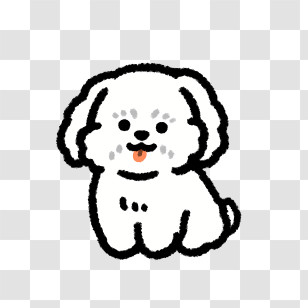 Small Dog - Cute Cartoon Dog Transparent PNG