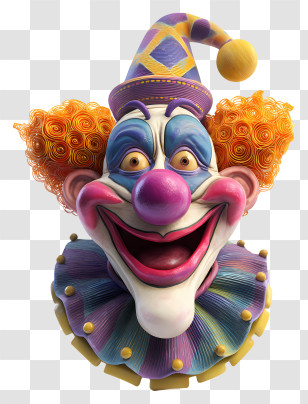 Colorful Clown - Colorful Clown Illustration Transparent PNG