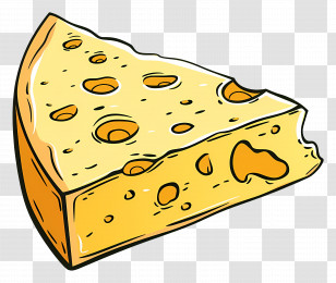 Cheese Slice - Cheese Wedge Illustration Transparent PNG