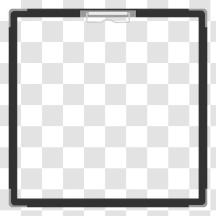 Clipboard - Black Photo Frame For Pictures Transparent PNG