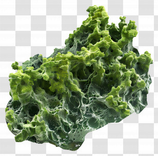 Sea Moss - Green Coral Reef Transparent PNG