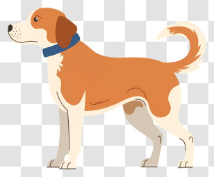 Cartoon Dog - Cartoon Illustration Of A Brown Dog Transparent PNG