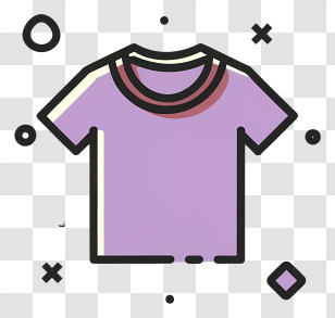 Clothing - Purple T-shirt Illustration Transparent PNG