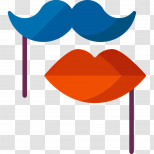 Moustache - Photo Booth Props For Fun Transparent PNG