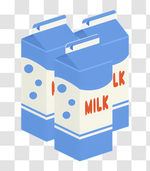 Icon - Set Of Milk Cartons Illustrated Transparent PNG