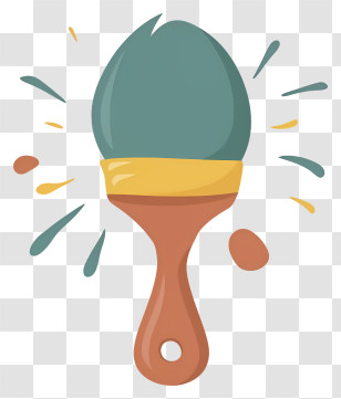 Cartoon - Colorful Paintbrush For Artistic Creations Transparent PNG