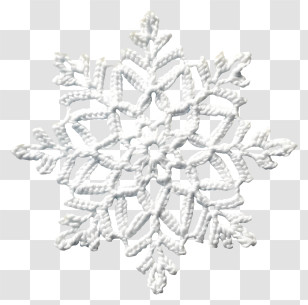 Snowflake - Delicate White Snowflake Design Transparent PNG