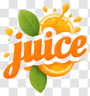 Juice Logo - Refreshing Orange Juice Splash Transparent PNG