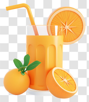 Orange Juice - Refreshing Orange Juice Transparent PNG