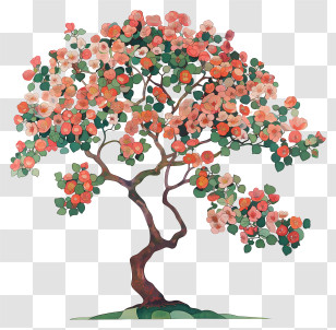 Spring Tree - Beautiful Pink Flowering Tree Transparent PNG