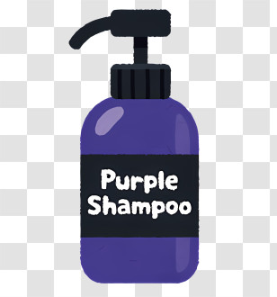 Icon - Purple Shampoo Bottle Illustration Transparent PNG