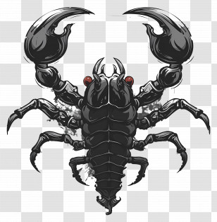 Scorpion Tattoo - Illustration Of A Scorpion Transparent PNG