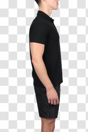 Waist Sleeve Clothing Pocket Shoulder - Black Polo Transparent PNG