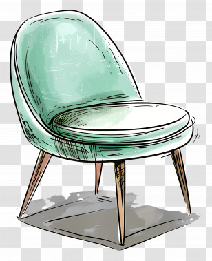 Green Chair - Modern Comfortable Chair Transparent PNG