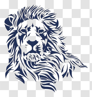 Lion Logo - Majestic Lion With Flowing Mane Transparent PNG