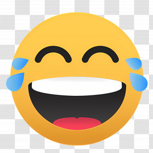 Laugh Emoji - Humorous Laughing Emoji With Tears Of Joy Transparent PNG