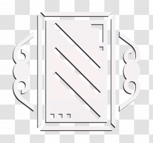 Home Decoration Icon Flower Icon Mirror Icon Transparent PNG