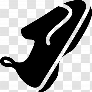 Climbing Shoe Clip Art - Black Transparent PNG