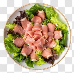 Salad - Ham And Lettuce Salad Transparent PNG