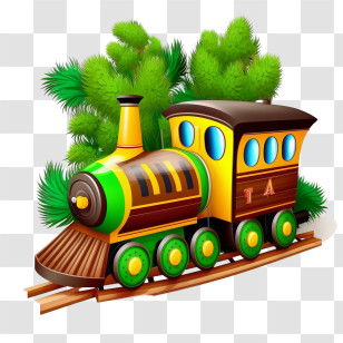 Wooden Toy Train
 - Colorful Toy Train For Kids Transparent PNG
