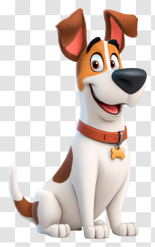 Dog Mascot - Cartoon Dog With Brown Spots Transparent PNG