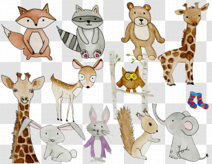 Animal Figure Cartoon Fawn Tail Toy Transparent PNG