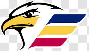 Eagles Logo - Eagle Logo With Colorful Wings Transparent PNG