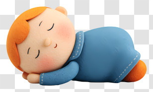 Sleeping Baby Boy - Peaceful Sleeping Child In Blue Transparent PNG