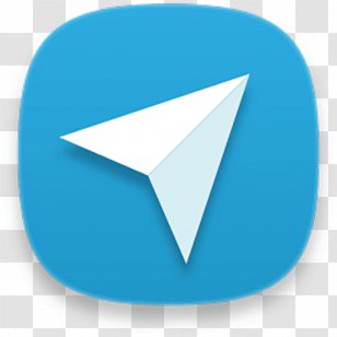 Telegram - Triangle - Bookmark Transparent PNG