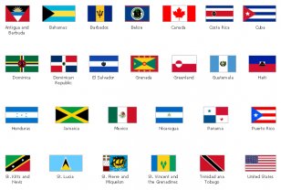Flag Of The United States Central America Flags North Clip Art - Organization - Country American Cliparts Transparent PNG