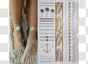 Abziehtattoo Flash Henna Body Art - Bohemian Style Transparent PNG