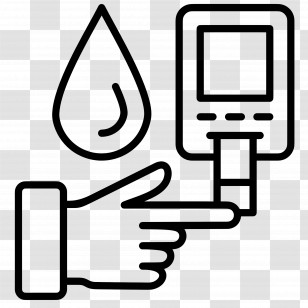 Diabetes - Blood Sugar Testing Icon Transparent PNG