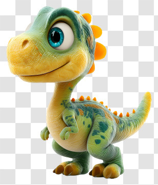 Baby Dinosaur - Cute Cartoon Dinosaur Character Transparent PNG