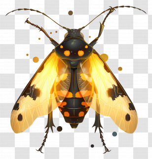 Lightning Bug - Illustration Of A Bioluminescent Insect Transparent PNG