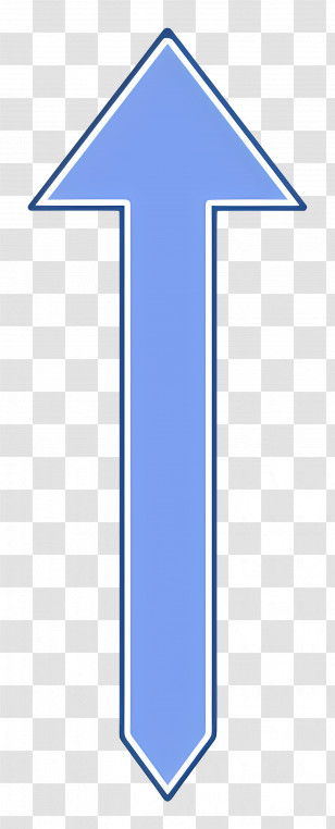 Blue Arrow Up - Blue Up Arrow Symbol Transparent PNG