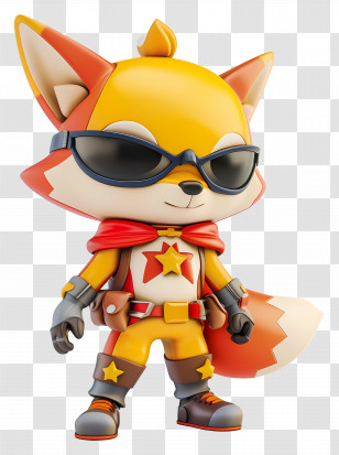 Star Fox - Cool Cartoon Fox In Superhero Costume Transparent PNG