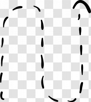 Line Curve Arrow - Black And White - Curved Transparent PNG