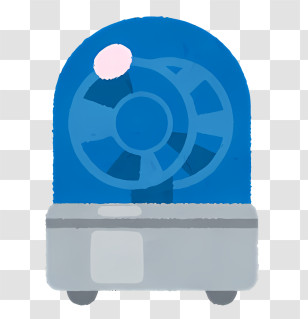 Alarm Lamp - Blue Police Siren Transparent PNG
